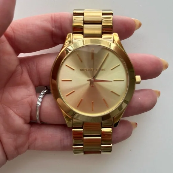 Michael Kors | Accessories | Michael Kors Sleek Gold Watch | Poshmark